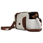 Prenosná taška pre psa Golden dog Lux - biela